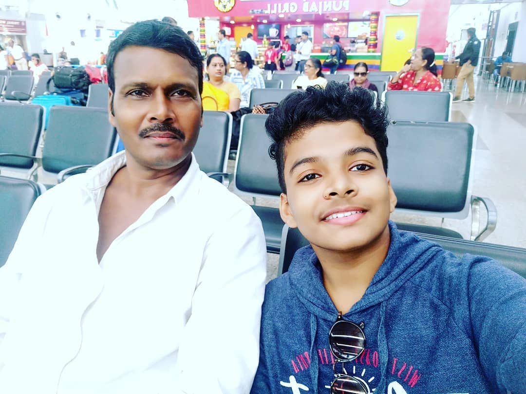 Satyajeet with his father
