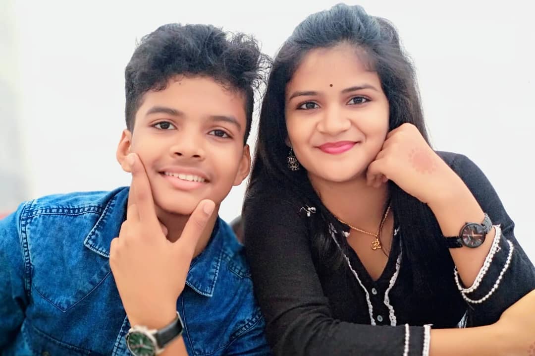 Satyajeet with his sister Subhashree Jena