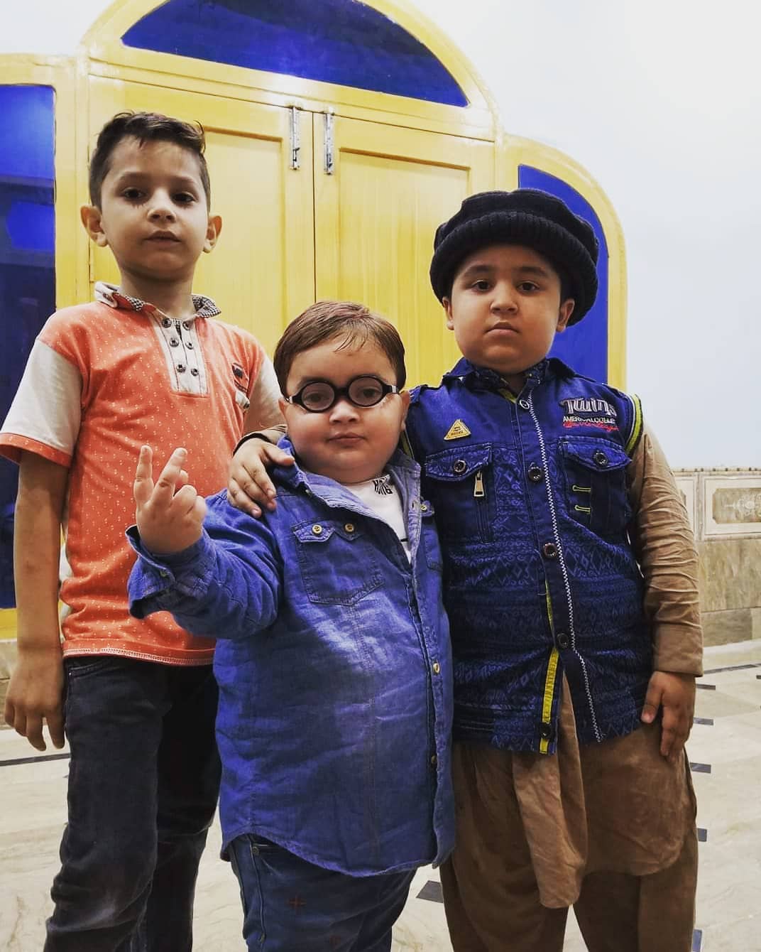 Ahmad Shah Cute Kid with his friends
