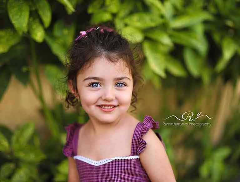 Anahita In A Purple Dress