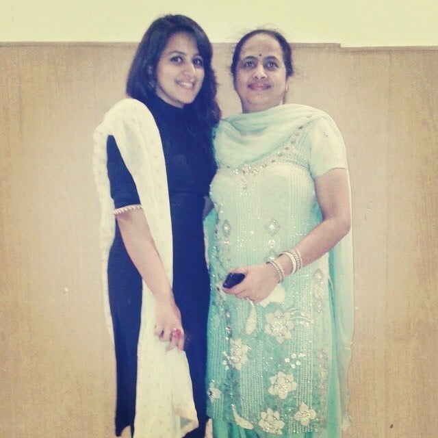 Diksha Juneja with her mother Sashi Juneja