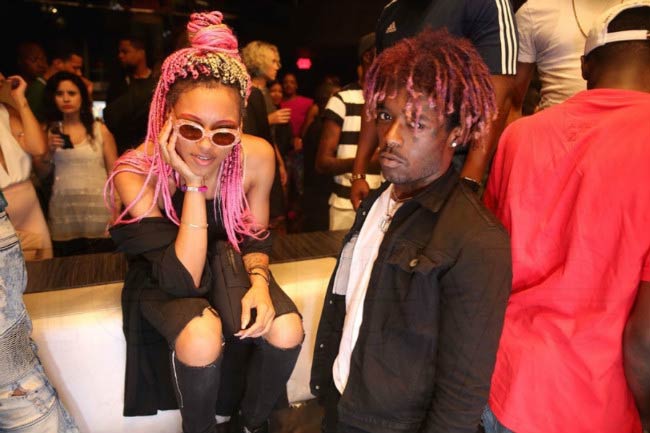 Lil Uzi Vert with Brittany Byrd at a public event in 2016