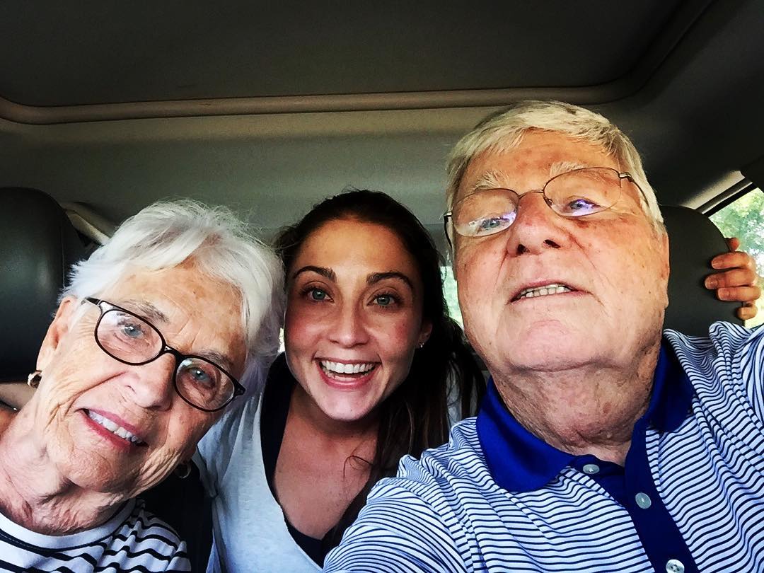 Mary Padian with her Grand Mother and Grand Father