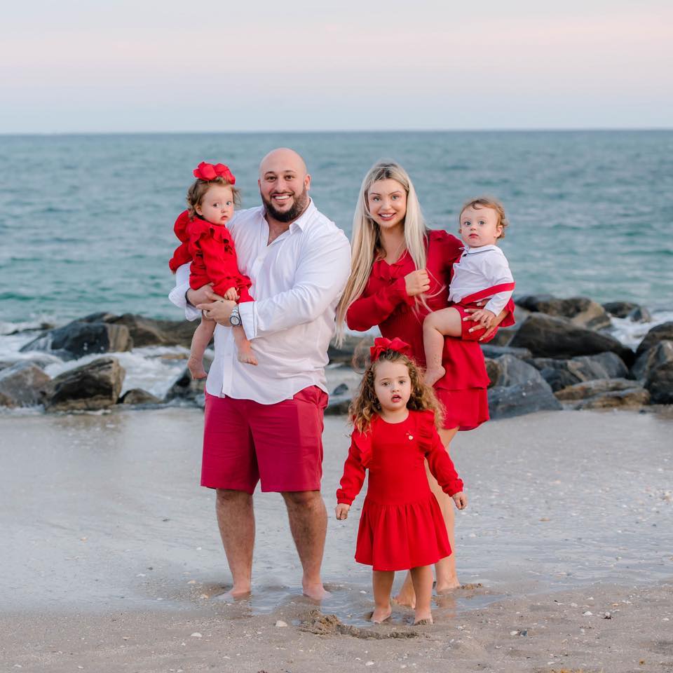 Christopher Ferry With His Family