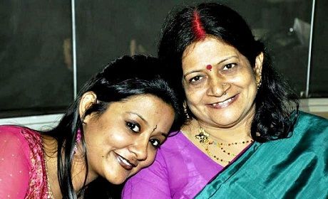 Akanksha Verma with her-mother
